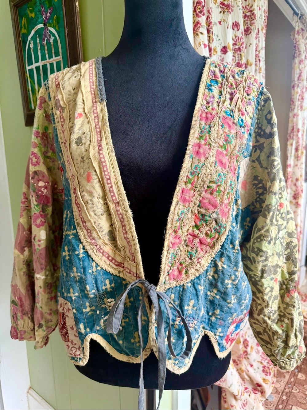 Magnolia Pearl Kalamkar Andhra Jacket in Antigua NWT OS
